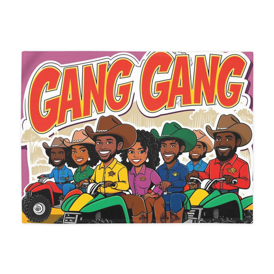 Group ATV Cartoon Plush Fleece Blanket