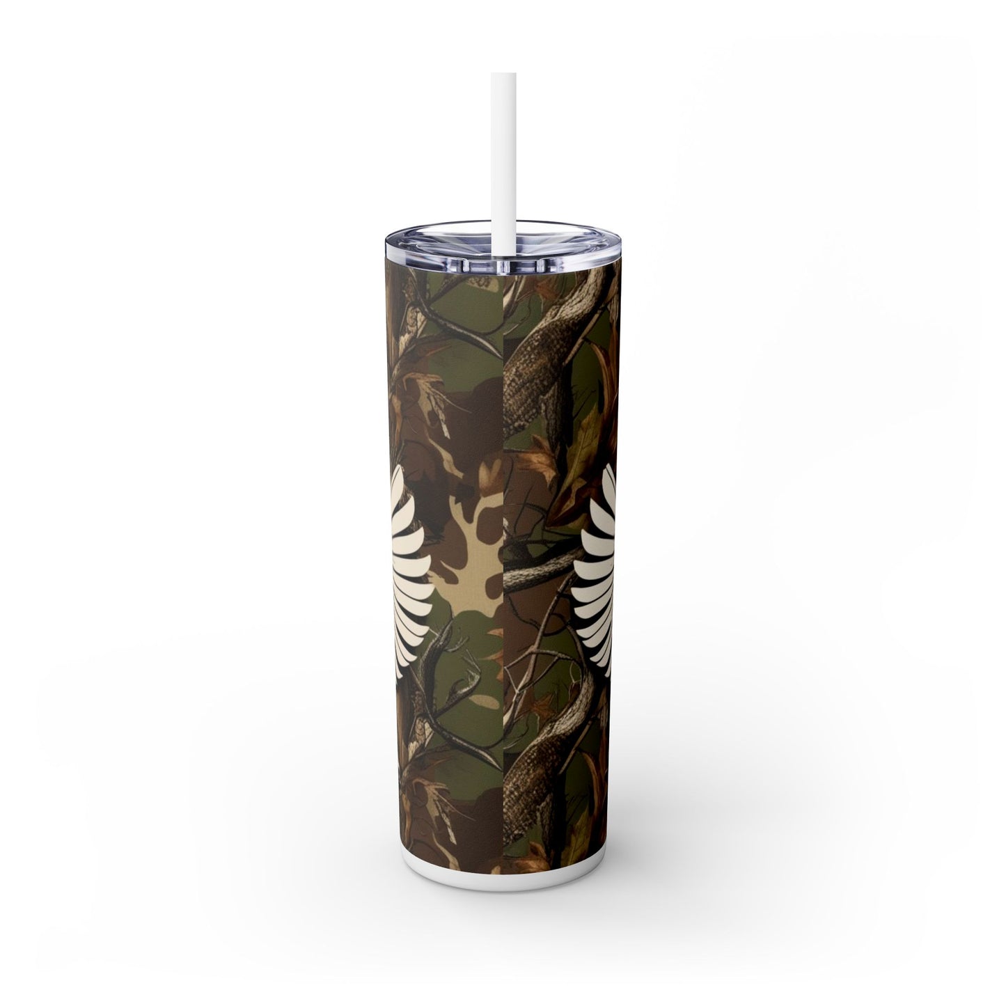 Boots On The Ground Skinny Tumbler with Straw, 20oz