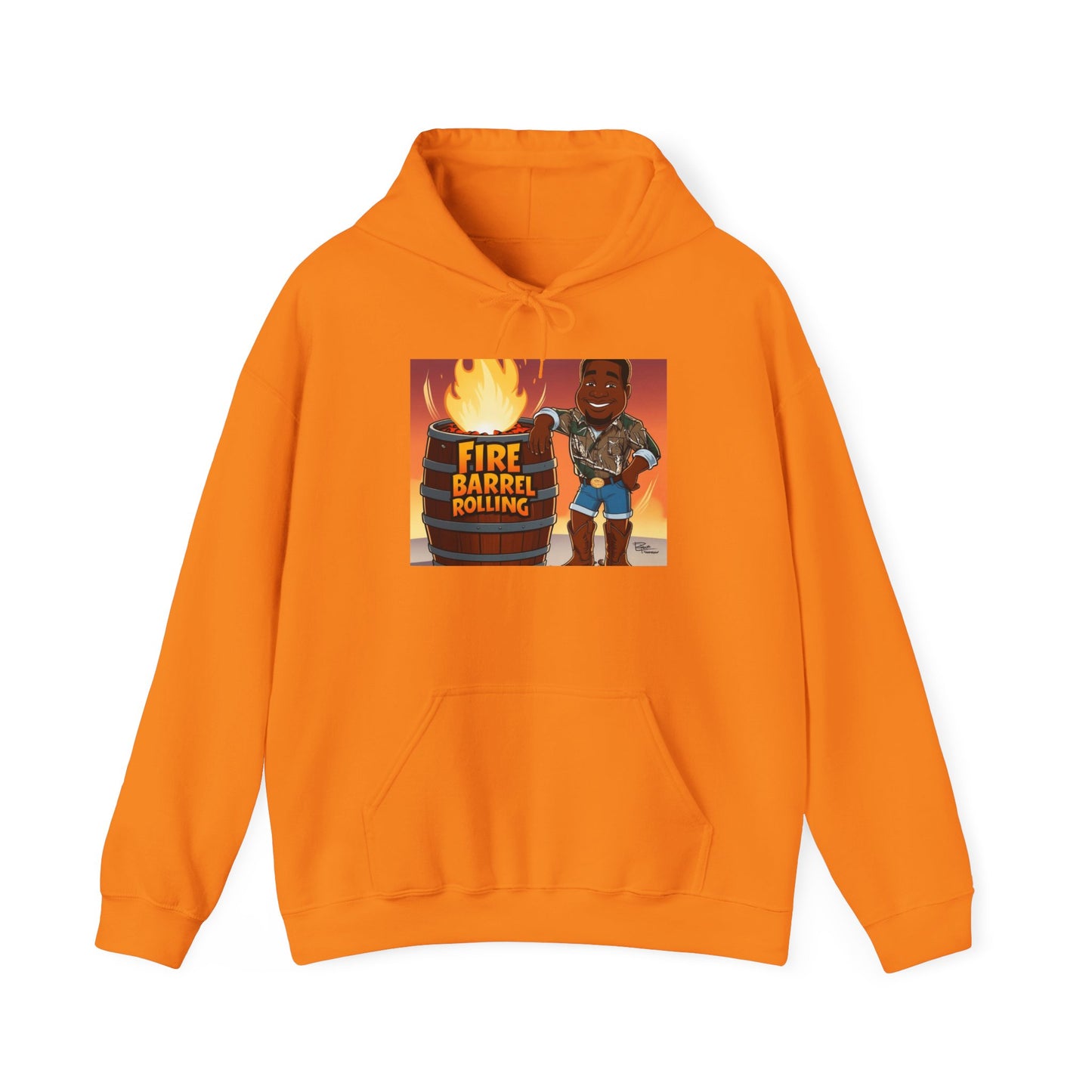 Fire Barrel Rolling Unisex Hoodie