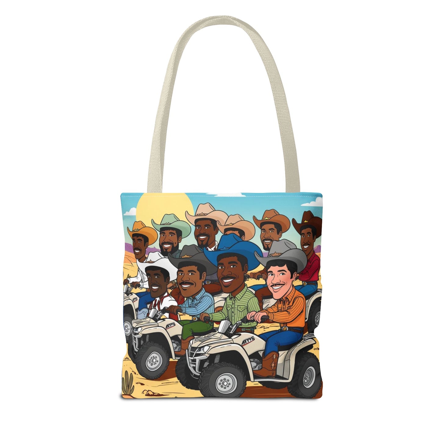 Retro Cowboy Adventure Tote Bag