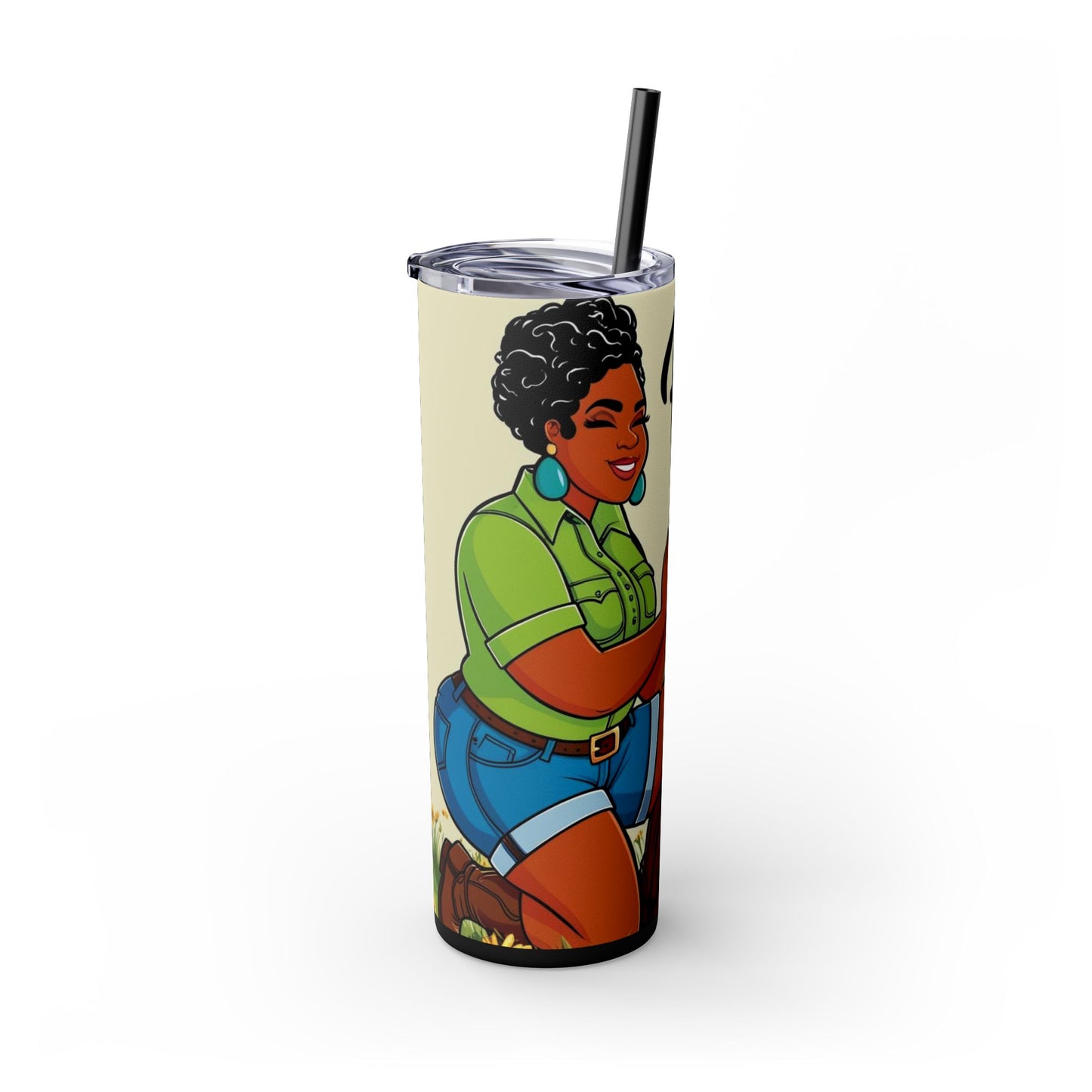 Prayer Warrior  20oz Skinny Tumbler with Straw