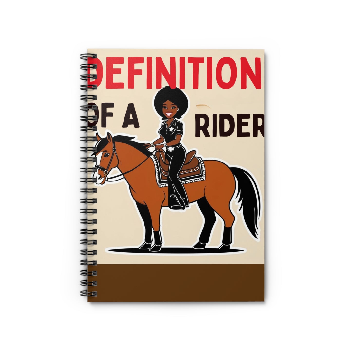 Definition of a Rider Spiral Notebook