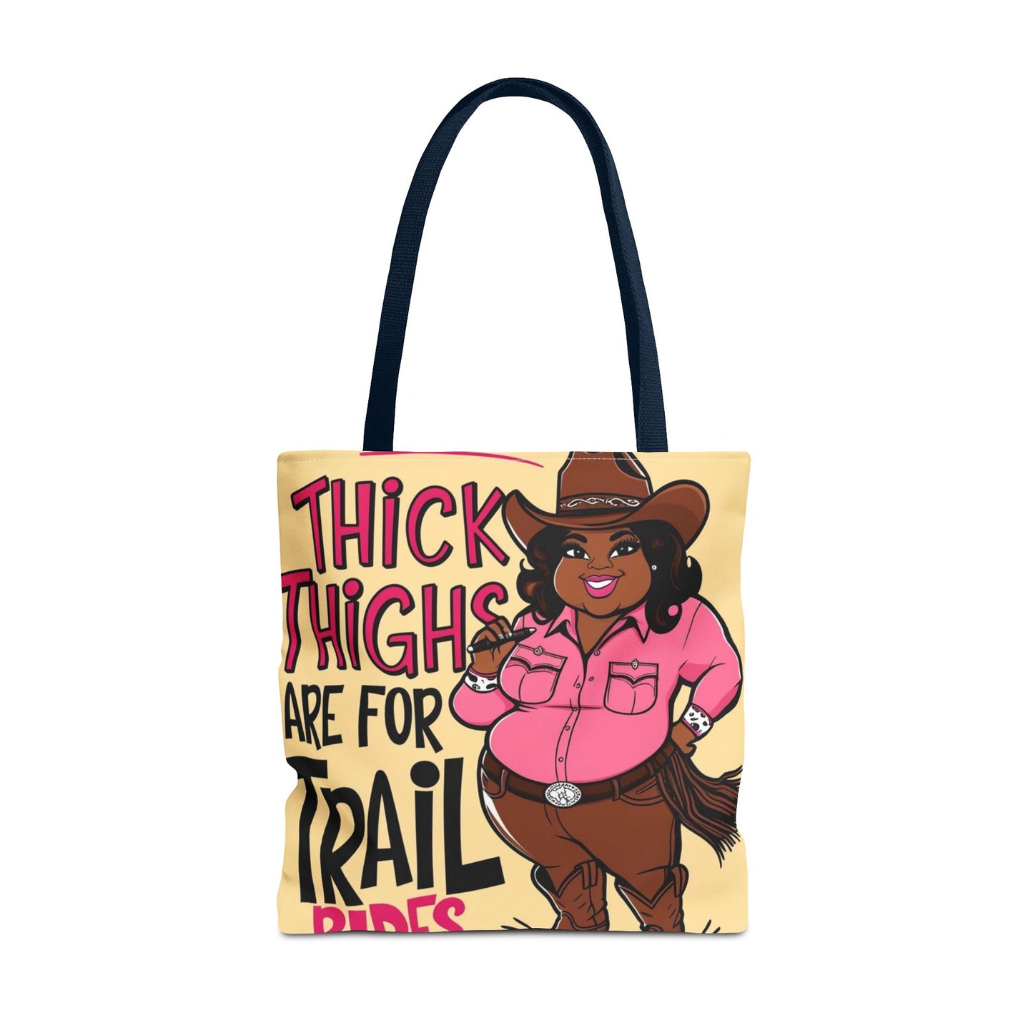 Thick Thighs Are For Trail Rides Tote Bag
