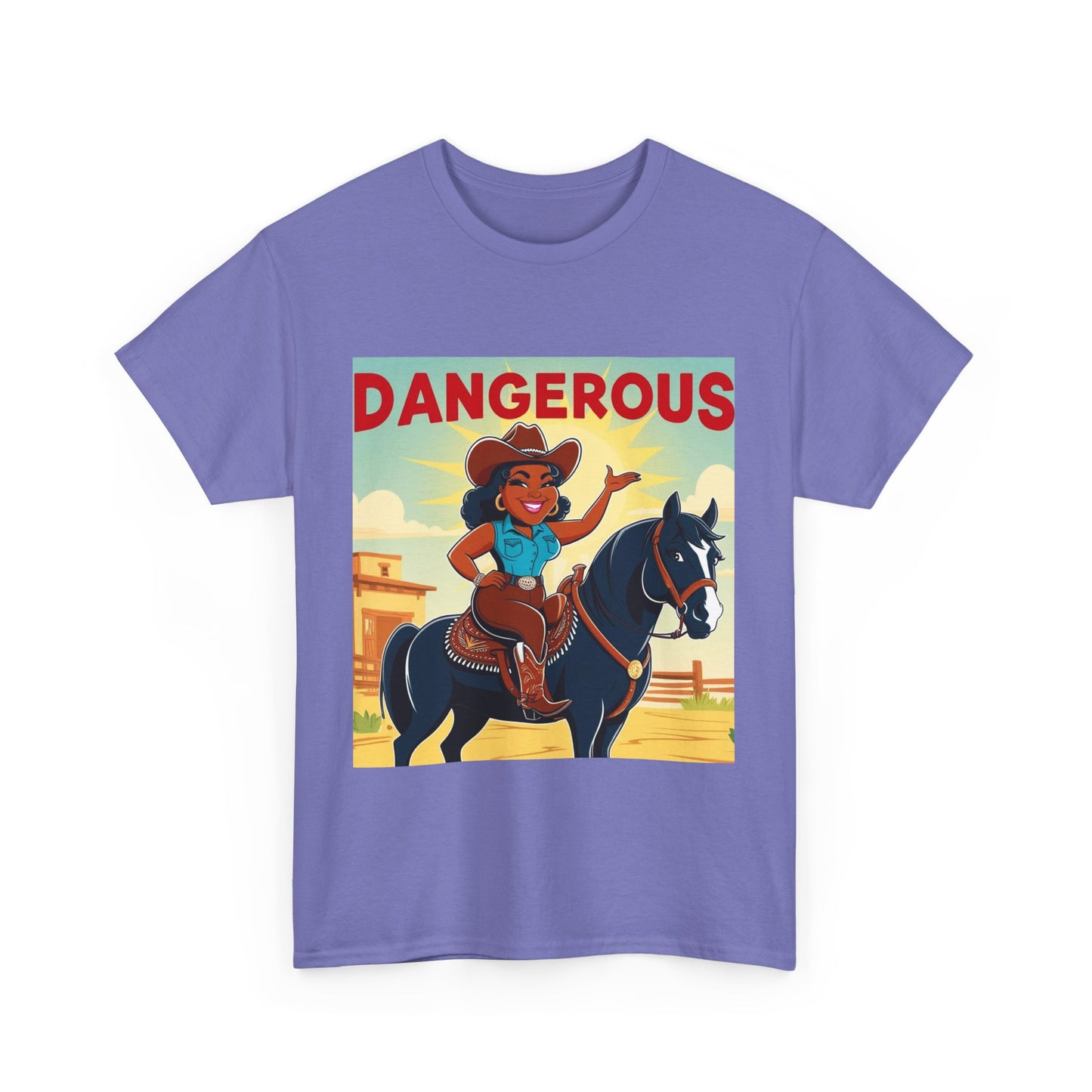 Dangerous Cowgirl 2-More Colors Unisex Cotton Tee