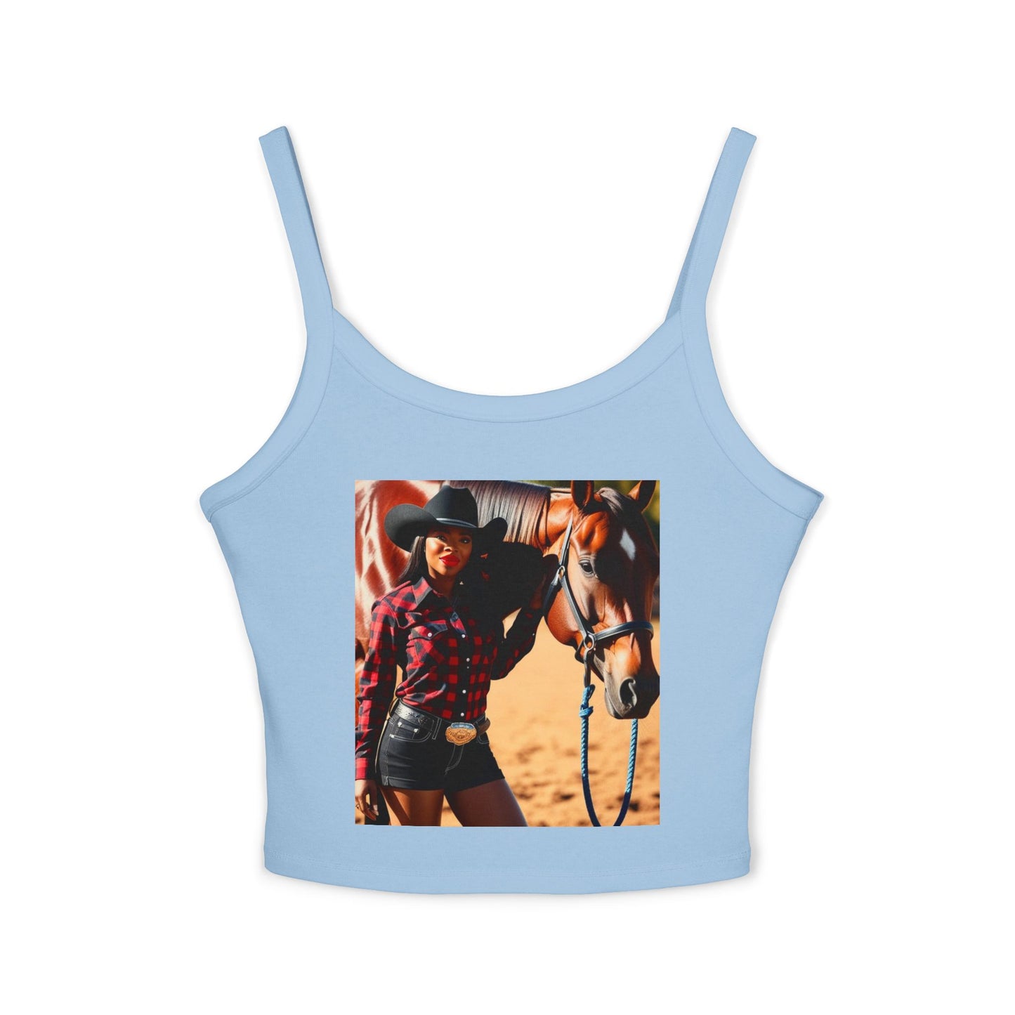 Black Beauty Spaghetti Strap Tank Top