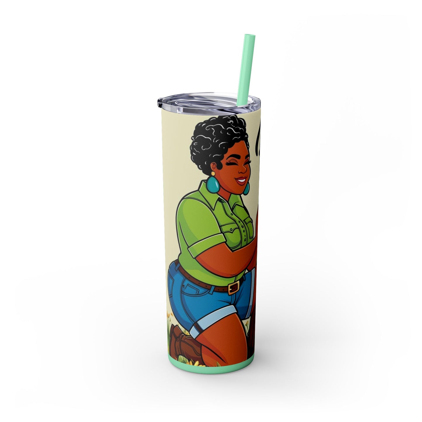 Prayer Warrior  20oz Skinny Tumbler with Straw