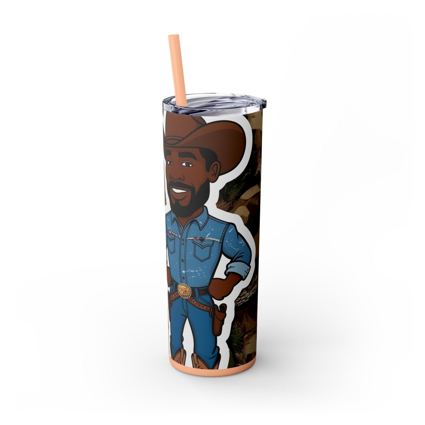 Country Boy DNA Skinny Tumbler with Straw - 20oz