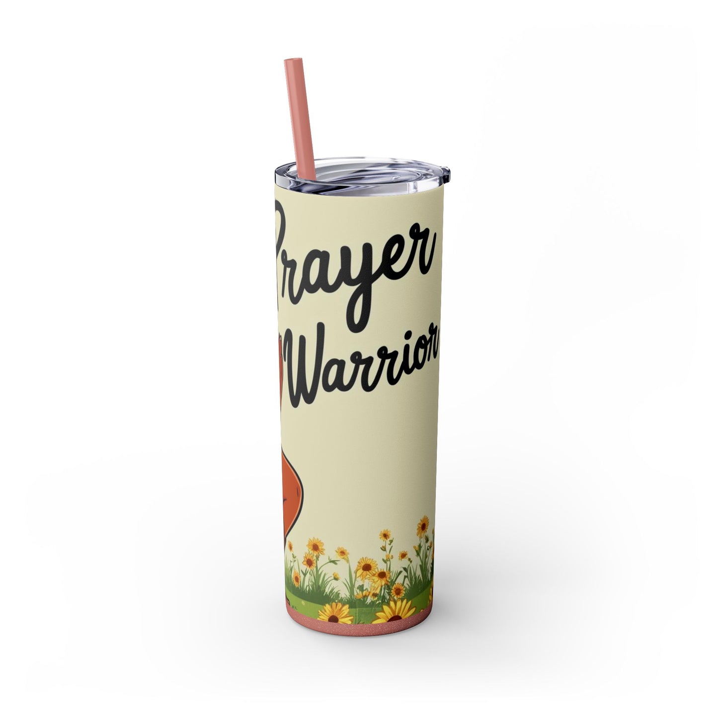 Prayer Warrior  20oz Skinny Tumbler with Straw