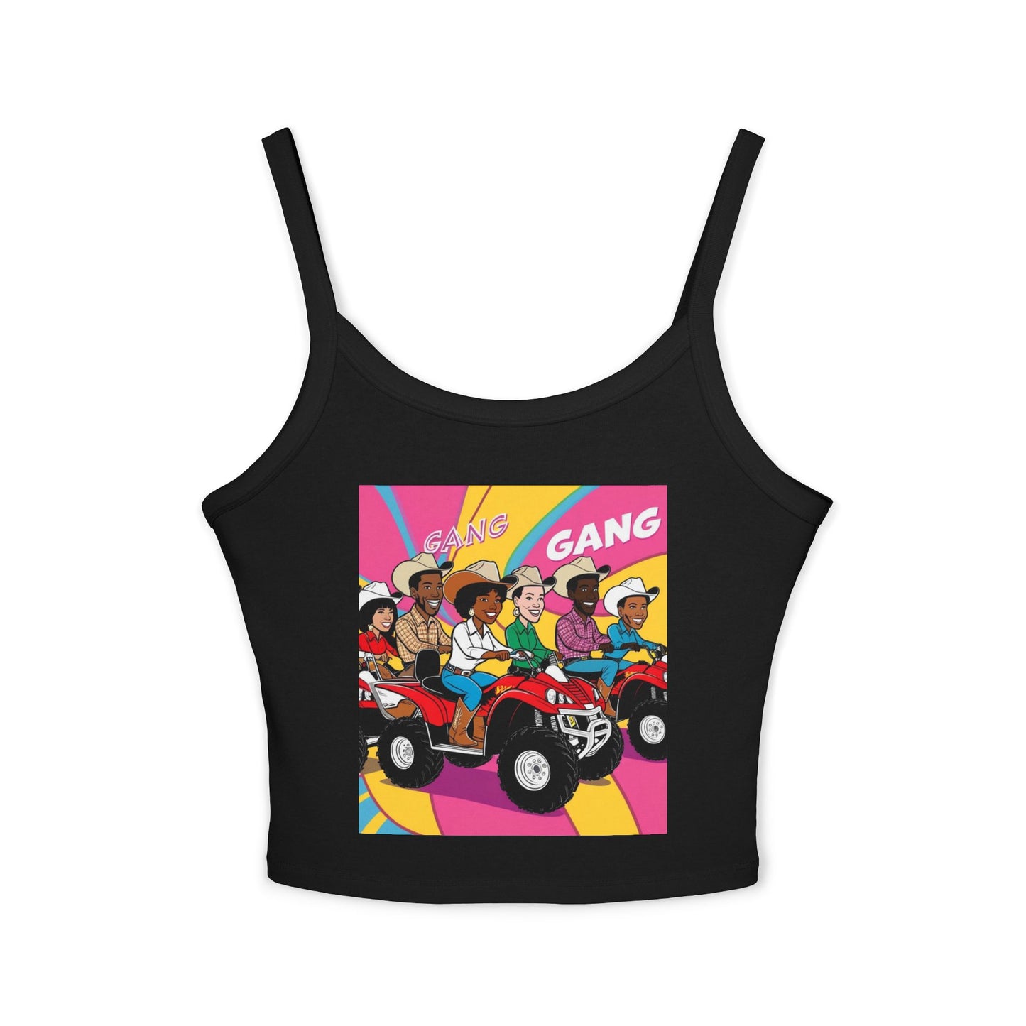 Retro Quad Gang Women's Spaghetti Strap Tank Top