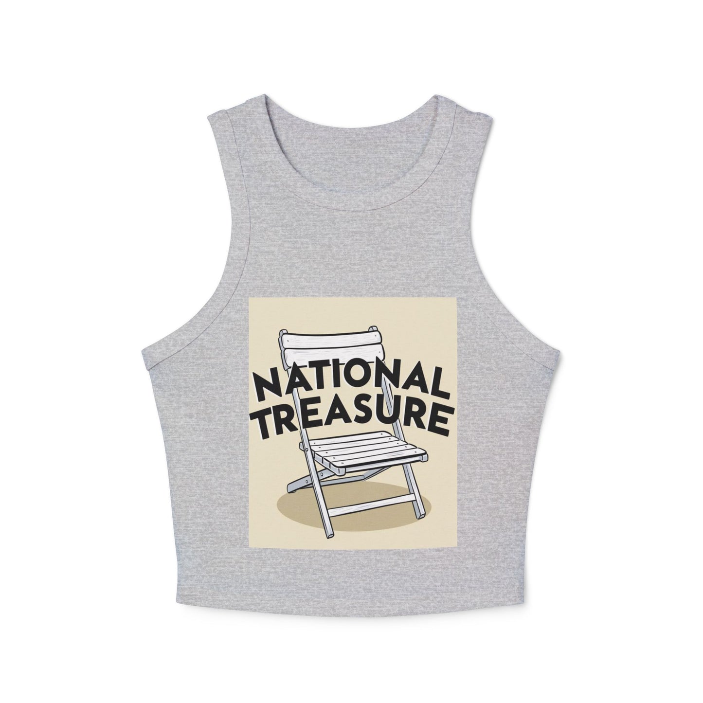 National Treasure Women's Micro Rib Racer Tank Top