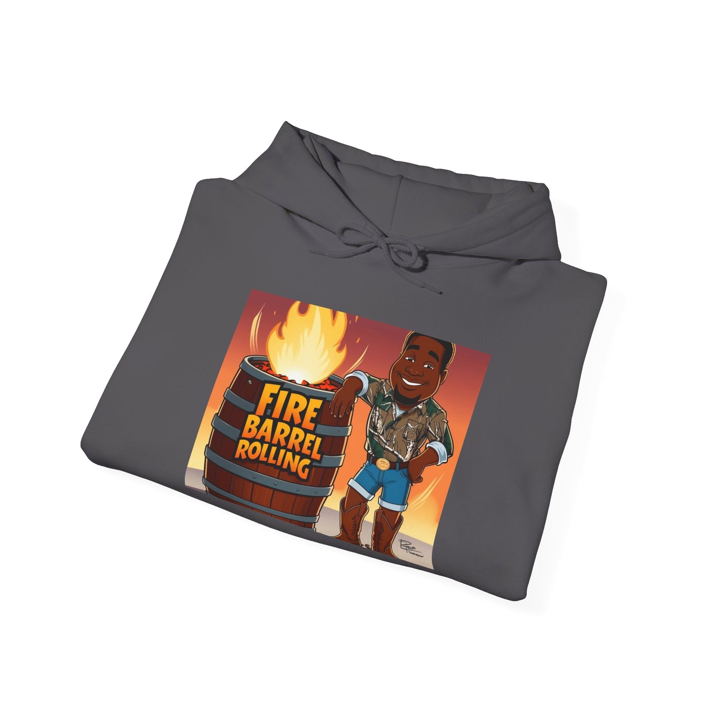 Fire Barrel Rolling Unisex Hoodie