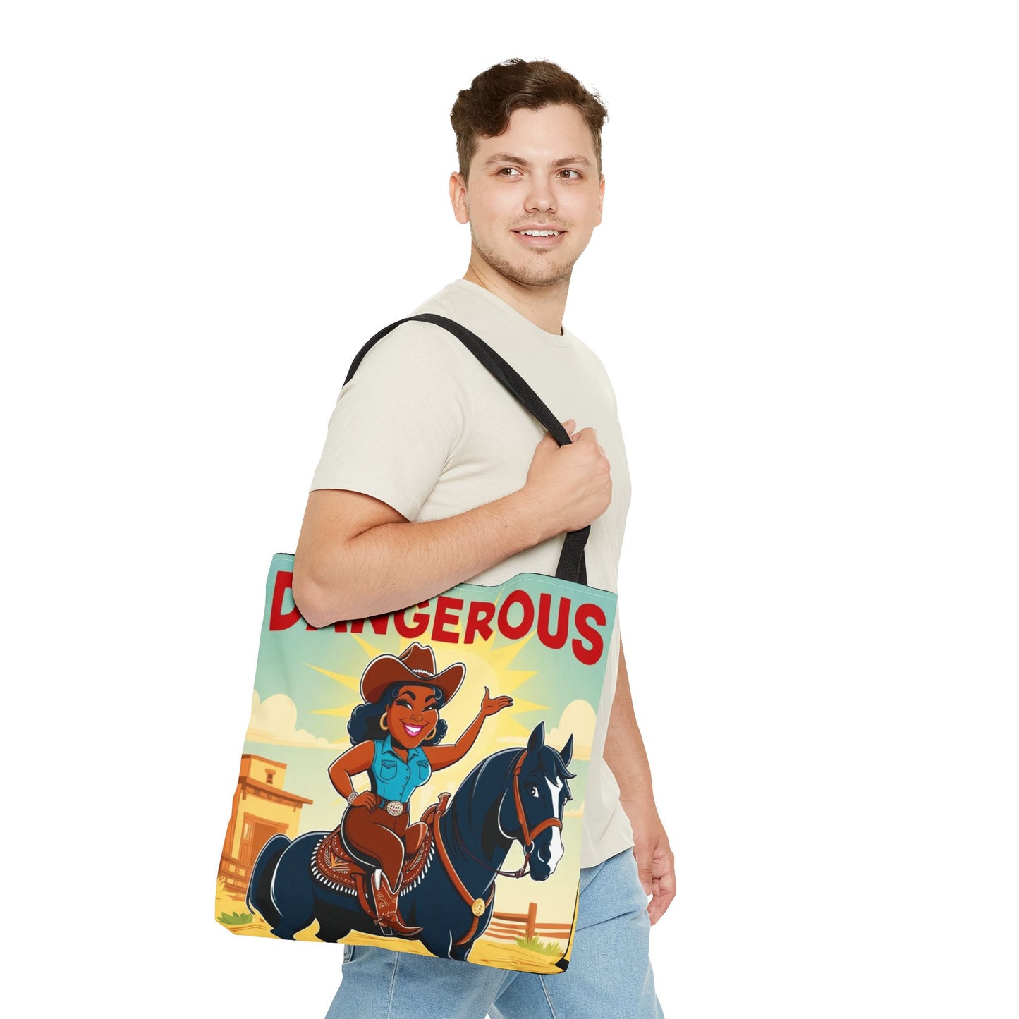 Dangerous Cowgirl Tote Bag