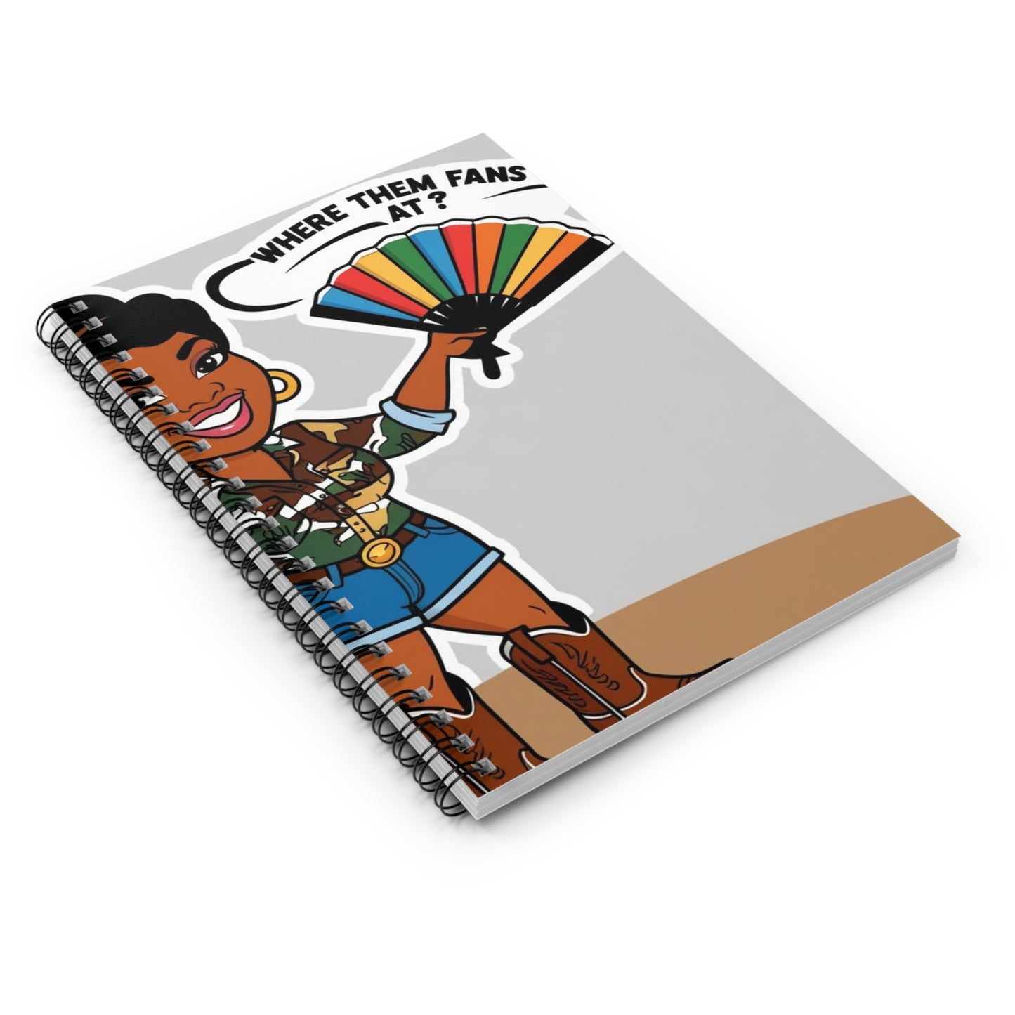 Where Them Fans At? Fun Spiral Notebook