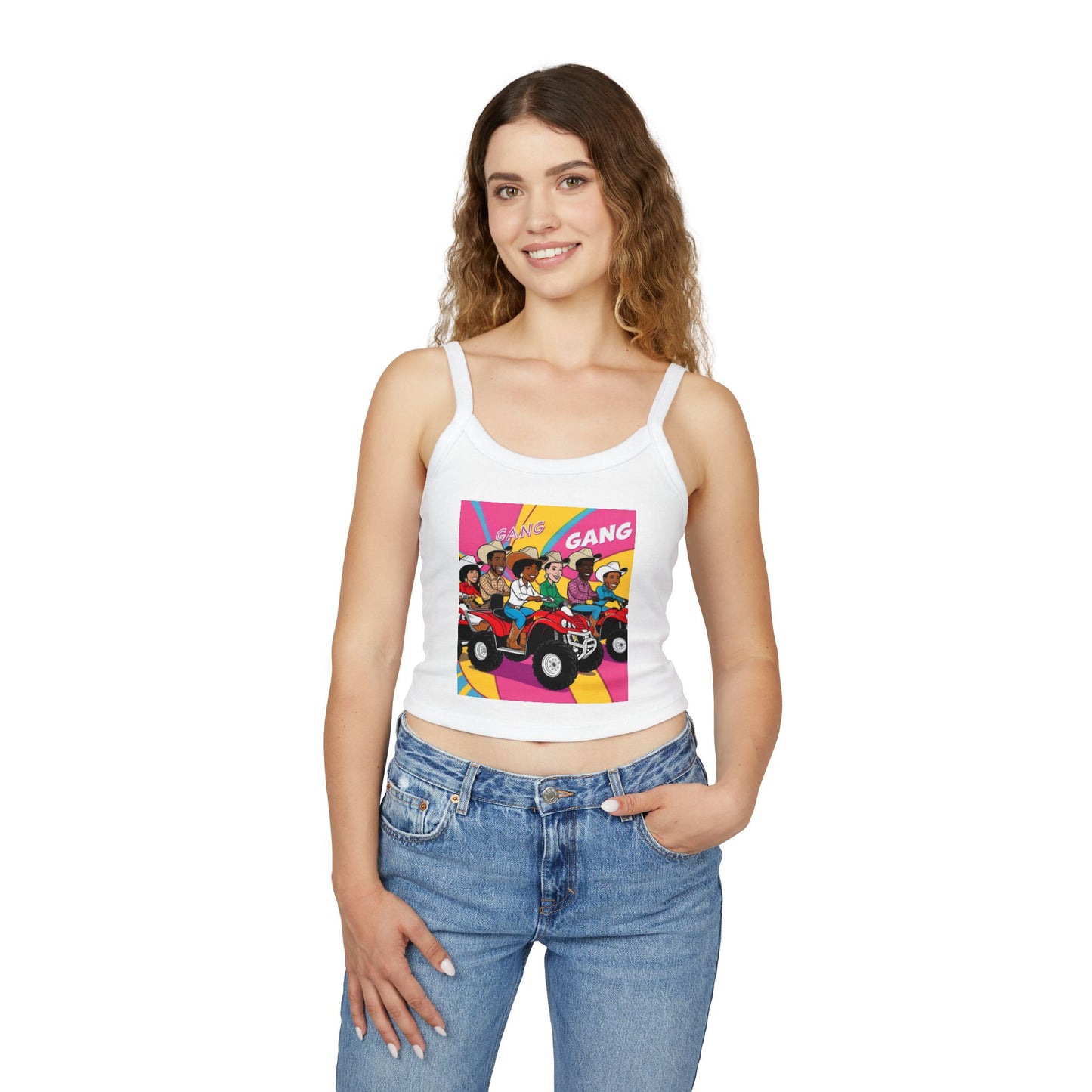 Retro Quad Gang Women's Spaghetti Strap Tank Top