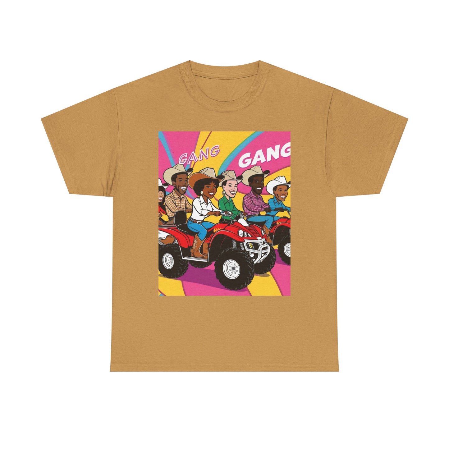 Retro Quad Gang Unisex Cotton Tee