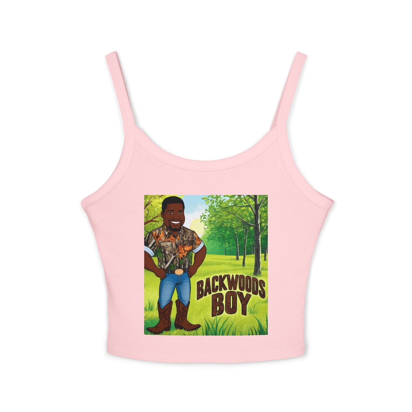 Backwoods Boy Spaghetti Strap Tank Top