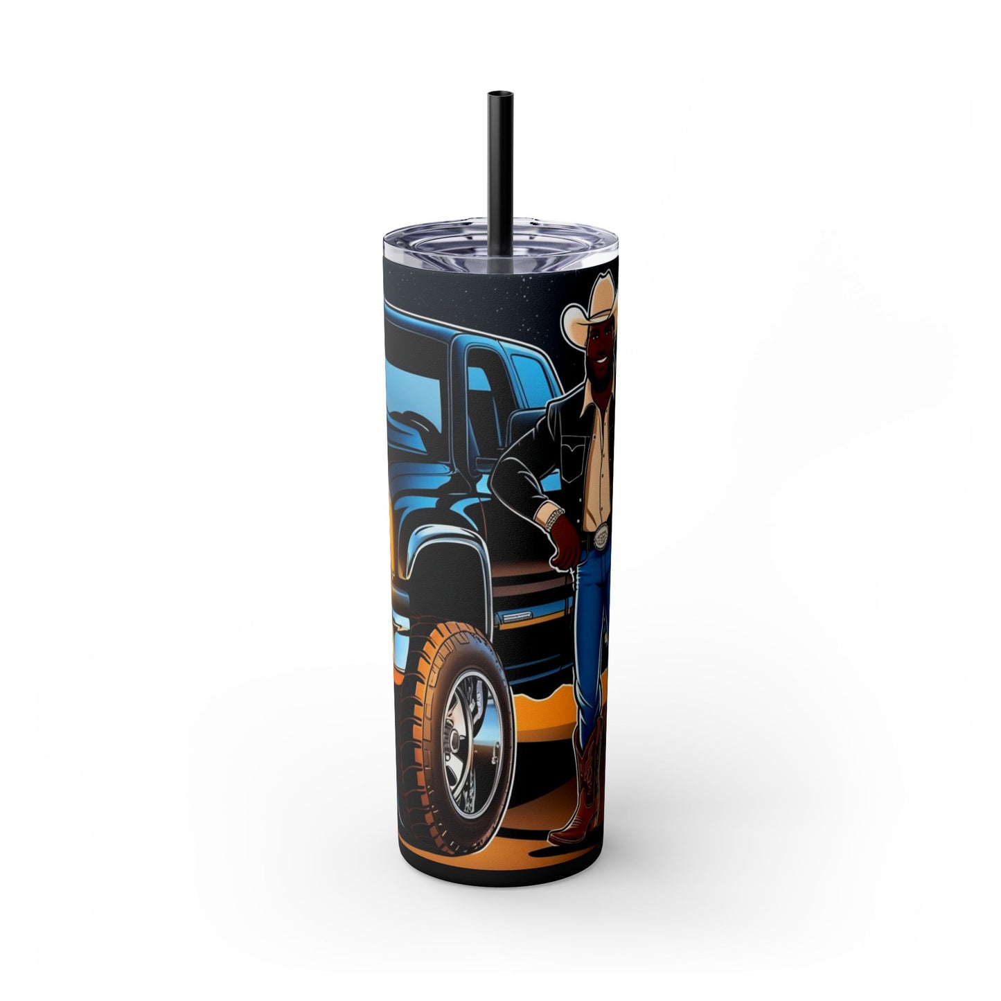 Don't Touch My Truck Skinny Tumbler with Straw, 20oz