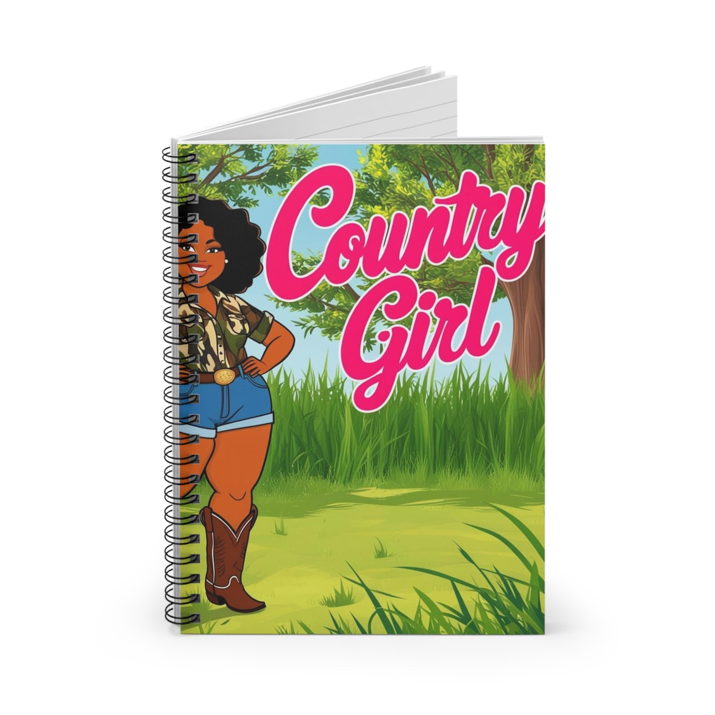 Country Girl Spiral Notebook - Ruled Line