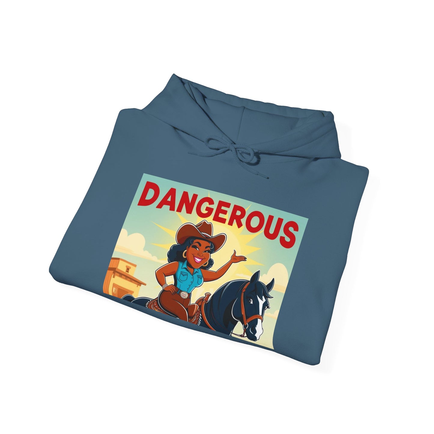 Dangerous Cowgirl Graphic Unisex Hoodie