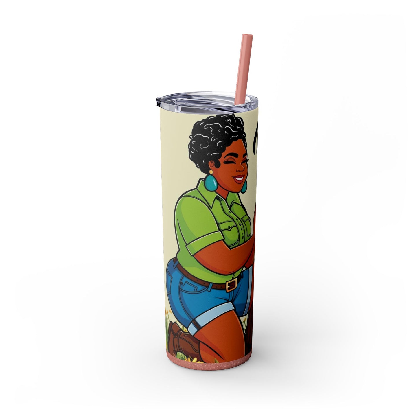 Prayer Warrior  20oz Skinny Tumbler with Straw