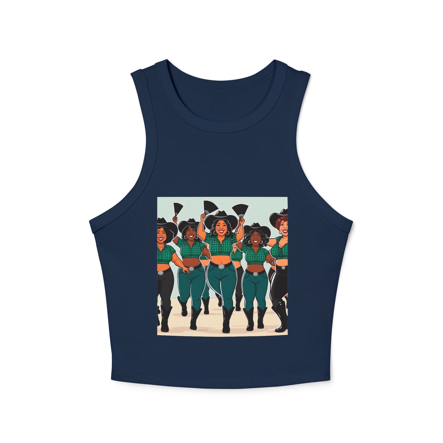 Group Dancers Racer Tank Top