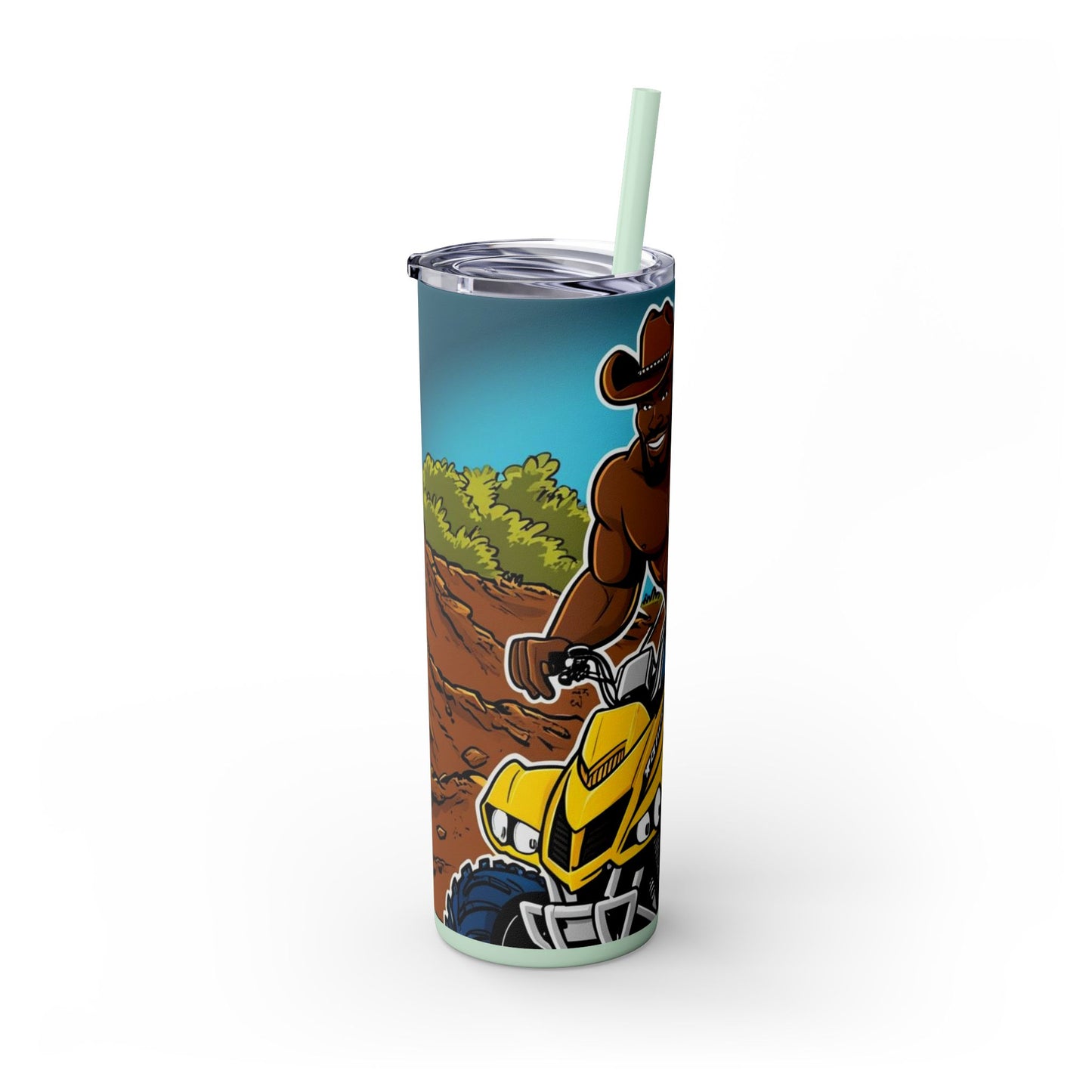 Big Boy Skinny Tumbler with Straw, 20oz