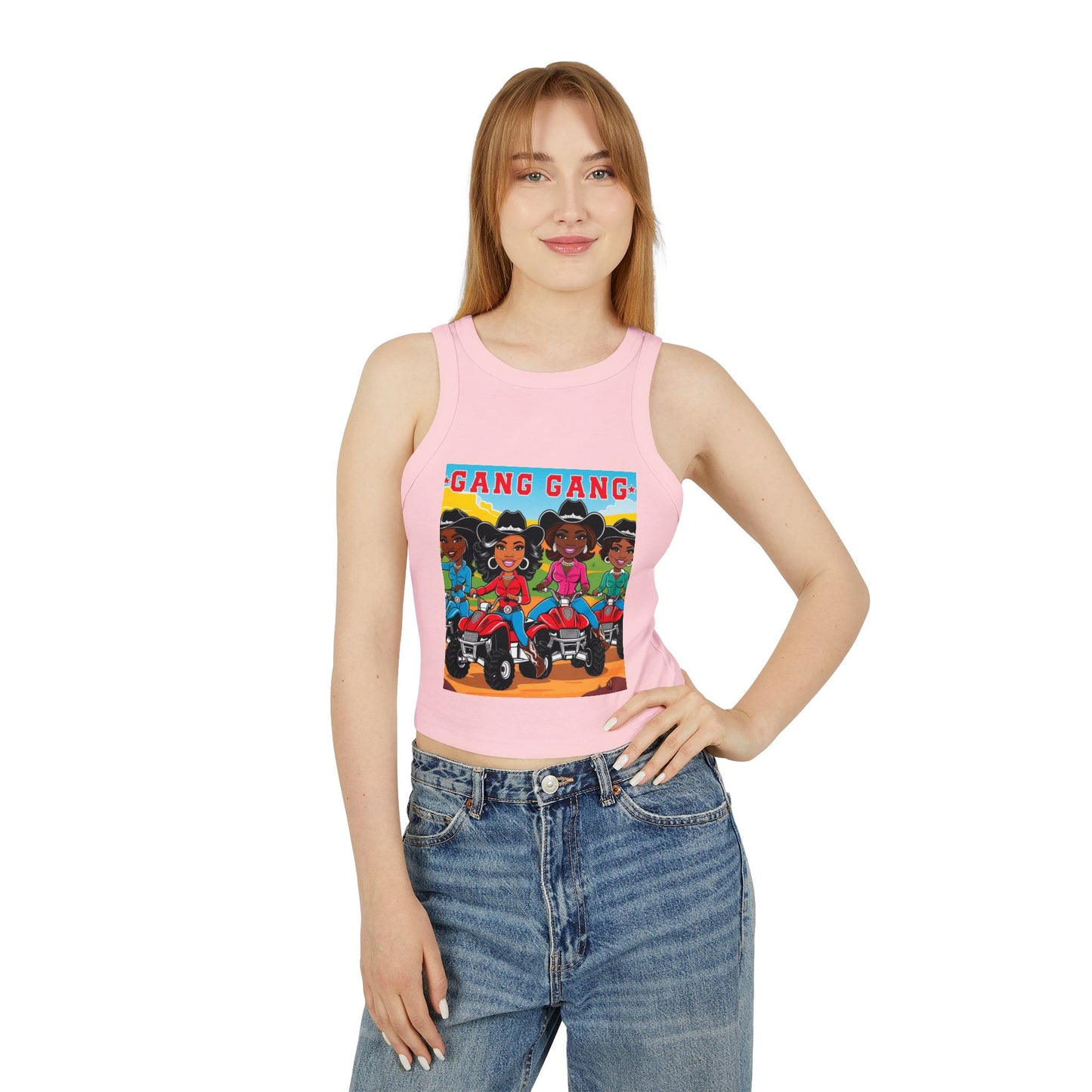 Cowgirl Gang Racer Tank Top