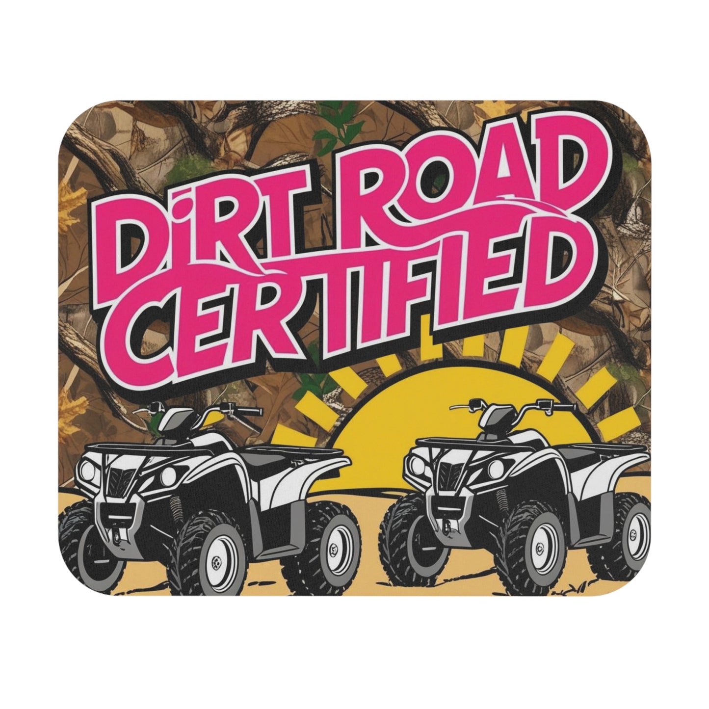 Dirt Road Certified Pink Mouse Pad