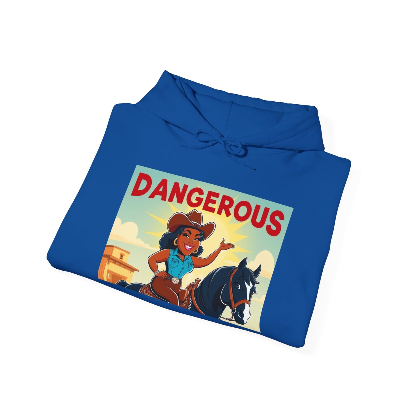 Dangerous Cowgirl Graphic Unisex Hoodie
