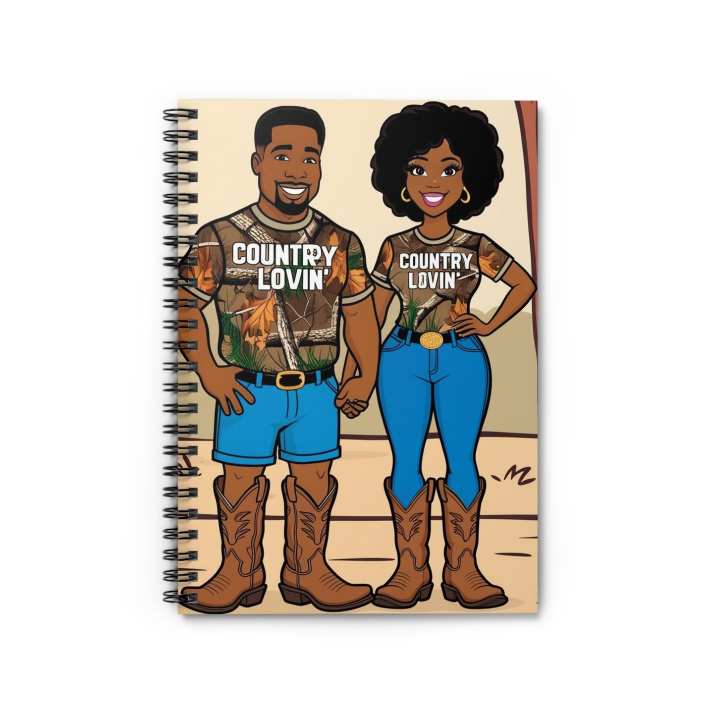 Country Lovin Spiral Notebook - Ruled Line