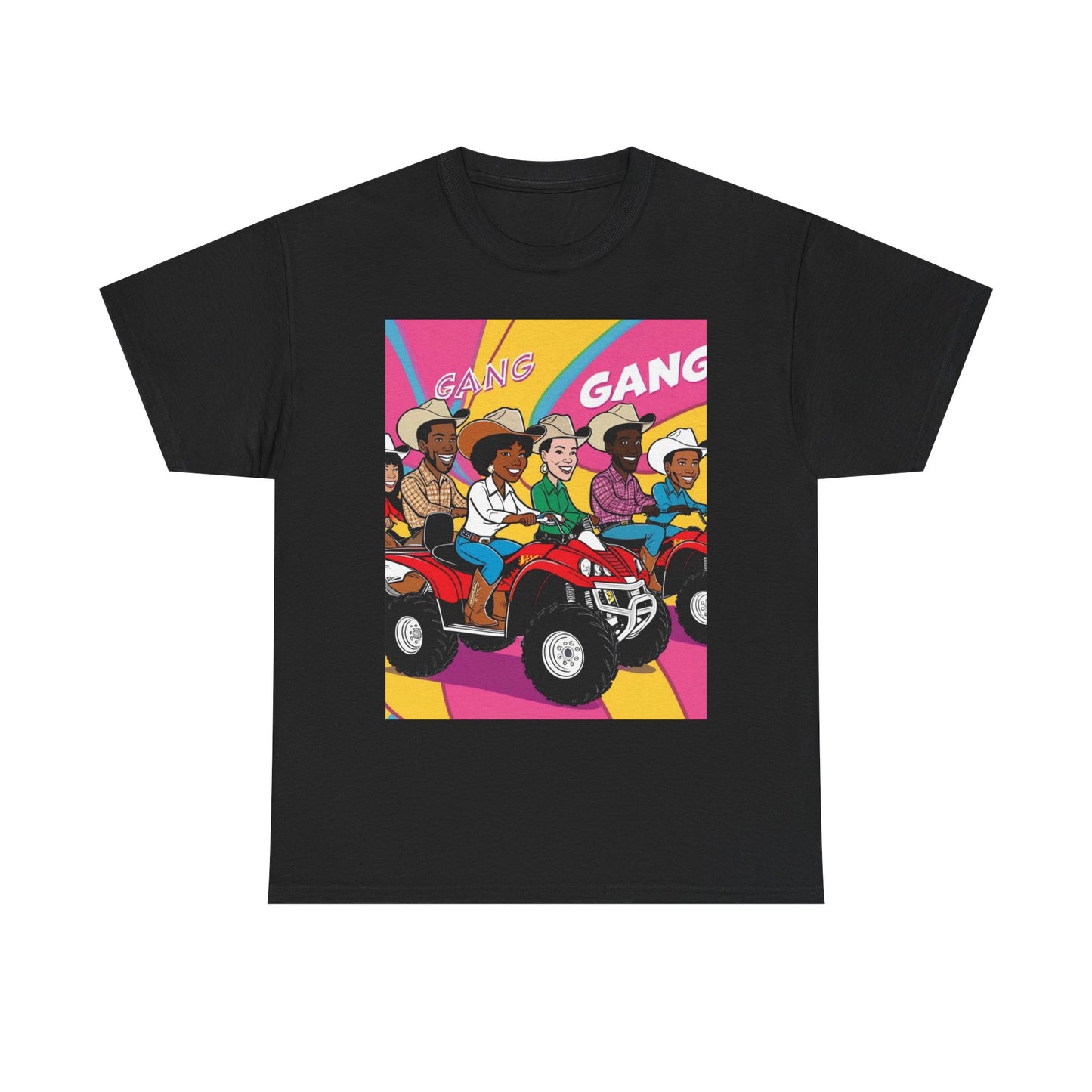 Retro Quad Gang Unisex Cotton Tee