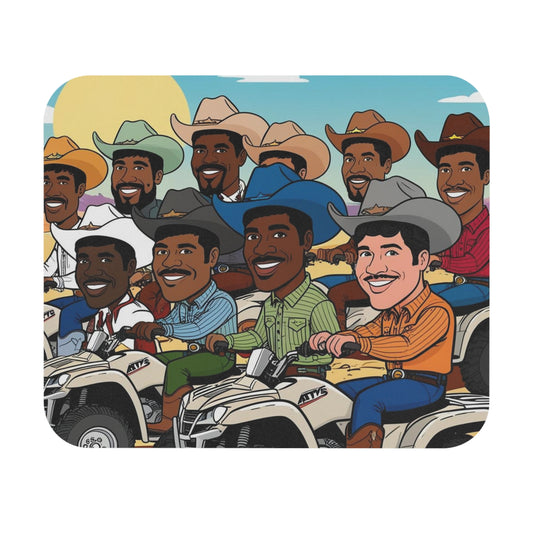 Retro Cowboy Adventure Mouse Pad