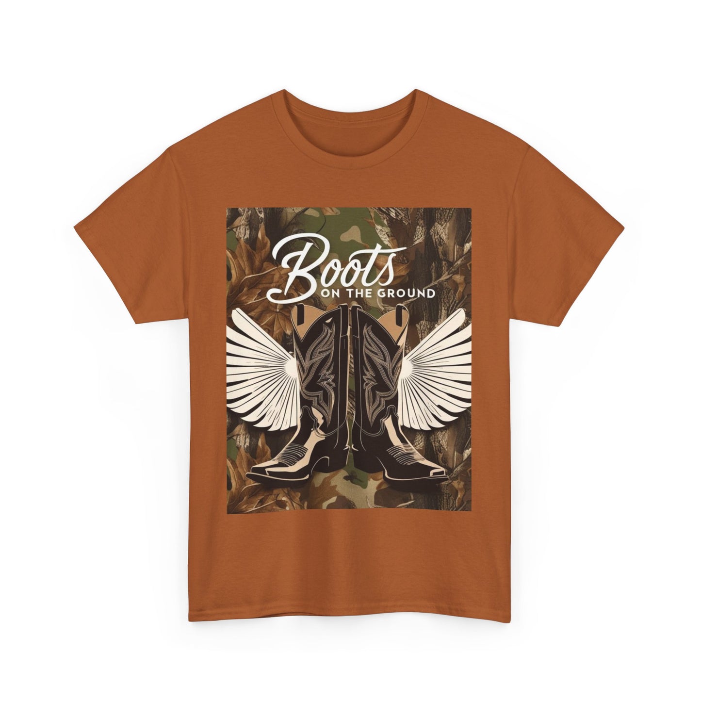 Boots On The Ground Unisex Cotton Tee