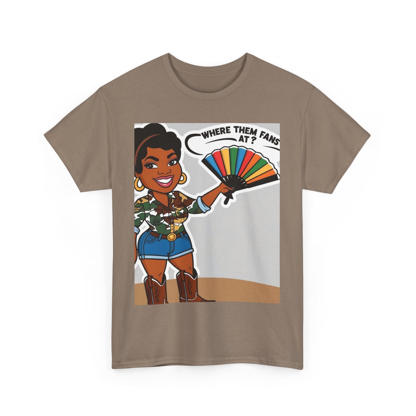 Where Them Fans At? Unisex Cotton Tee