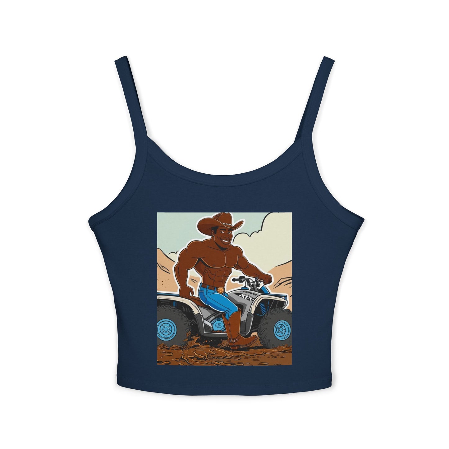Big Cowboy Adventure Spaghetti Strap Tank Top