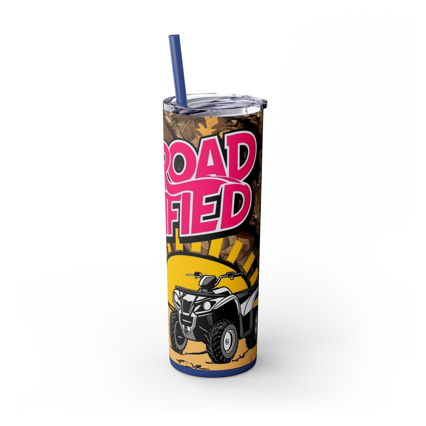 Dirt Road Certified Pink Skinny Tumbler with Straw - 20oz
