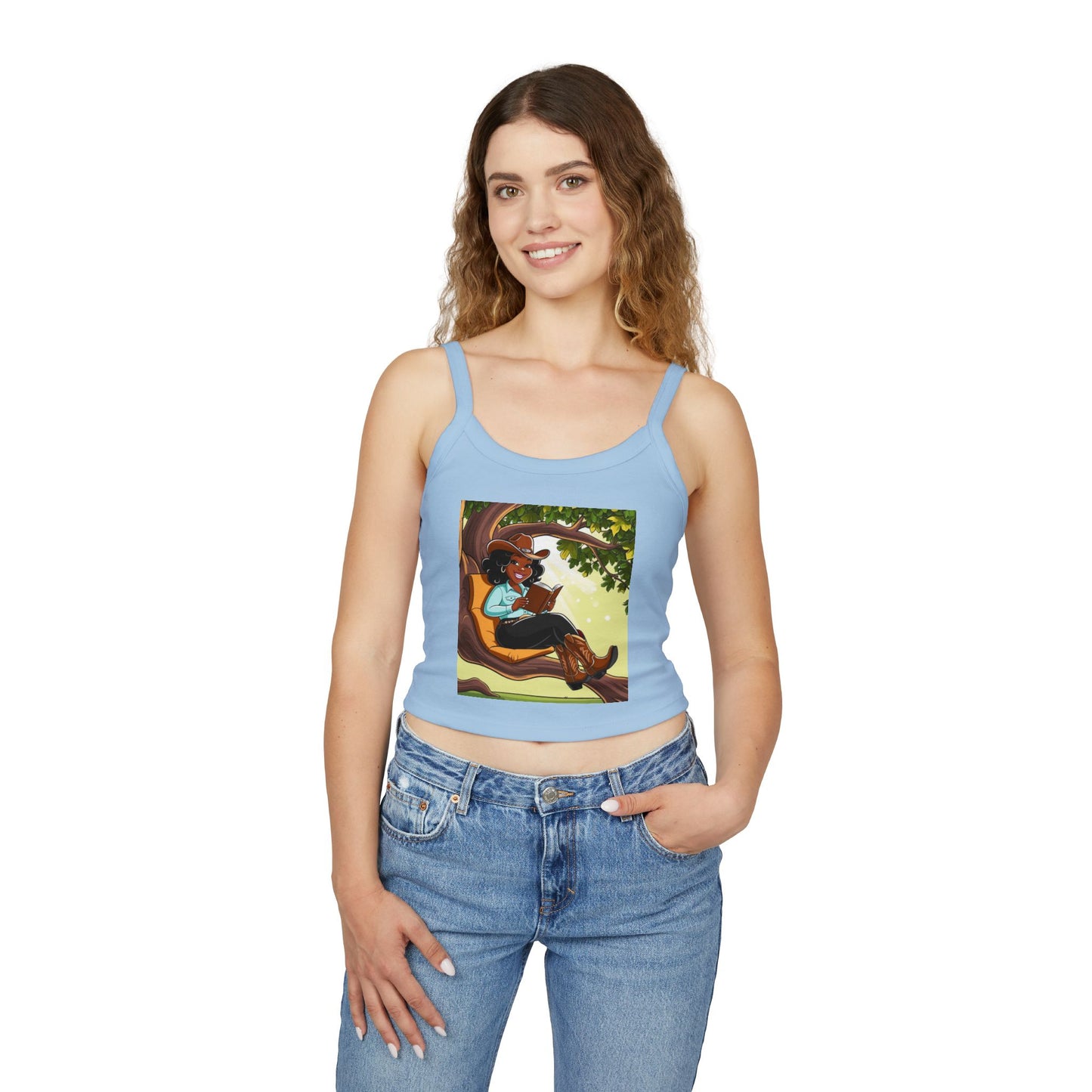 Country Nerdin' Spaghetti Strap Tank Top
