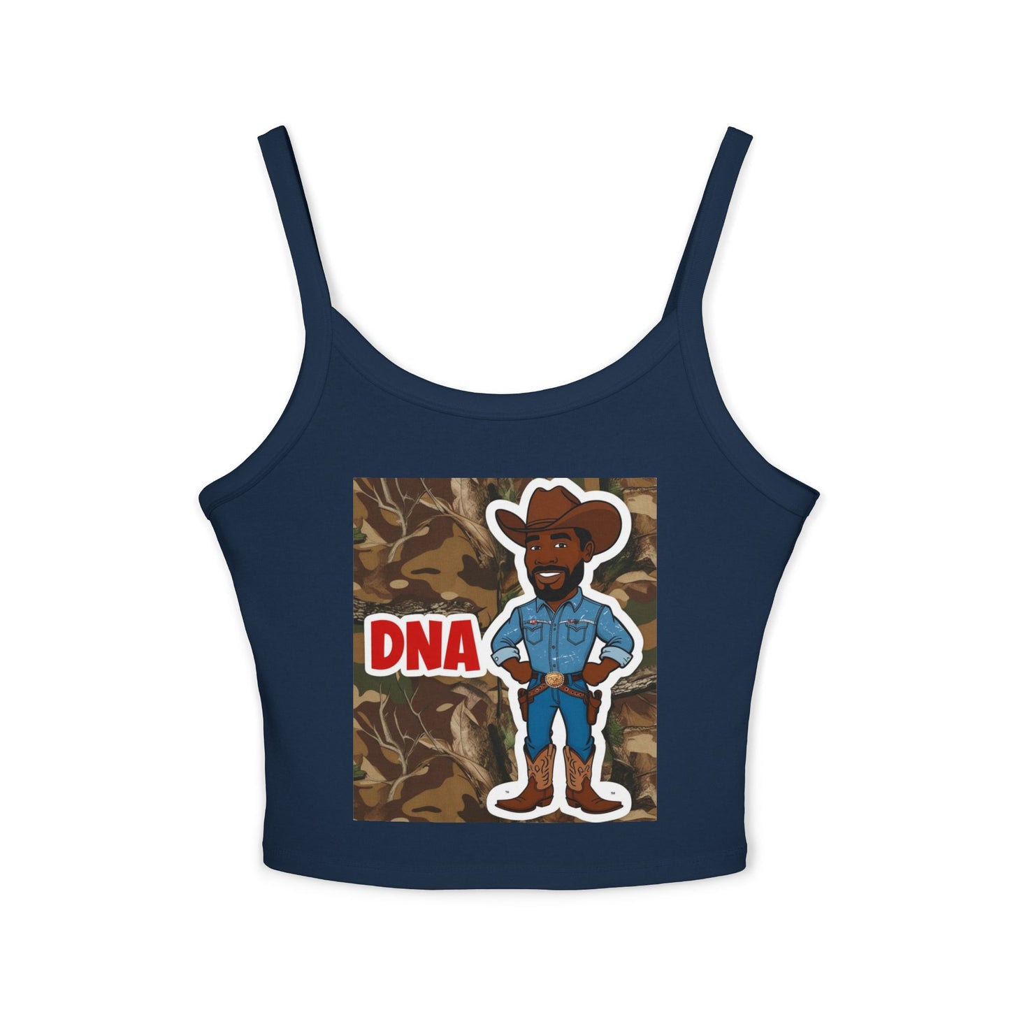 Country Boy DNA Graphic Spaghetti Strap Tank