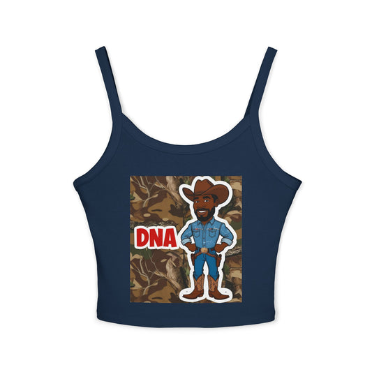 Country Boy DNA Graphic Spaghetti Strap Tank