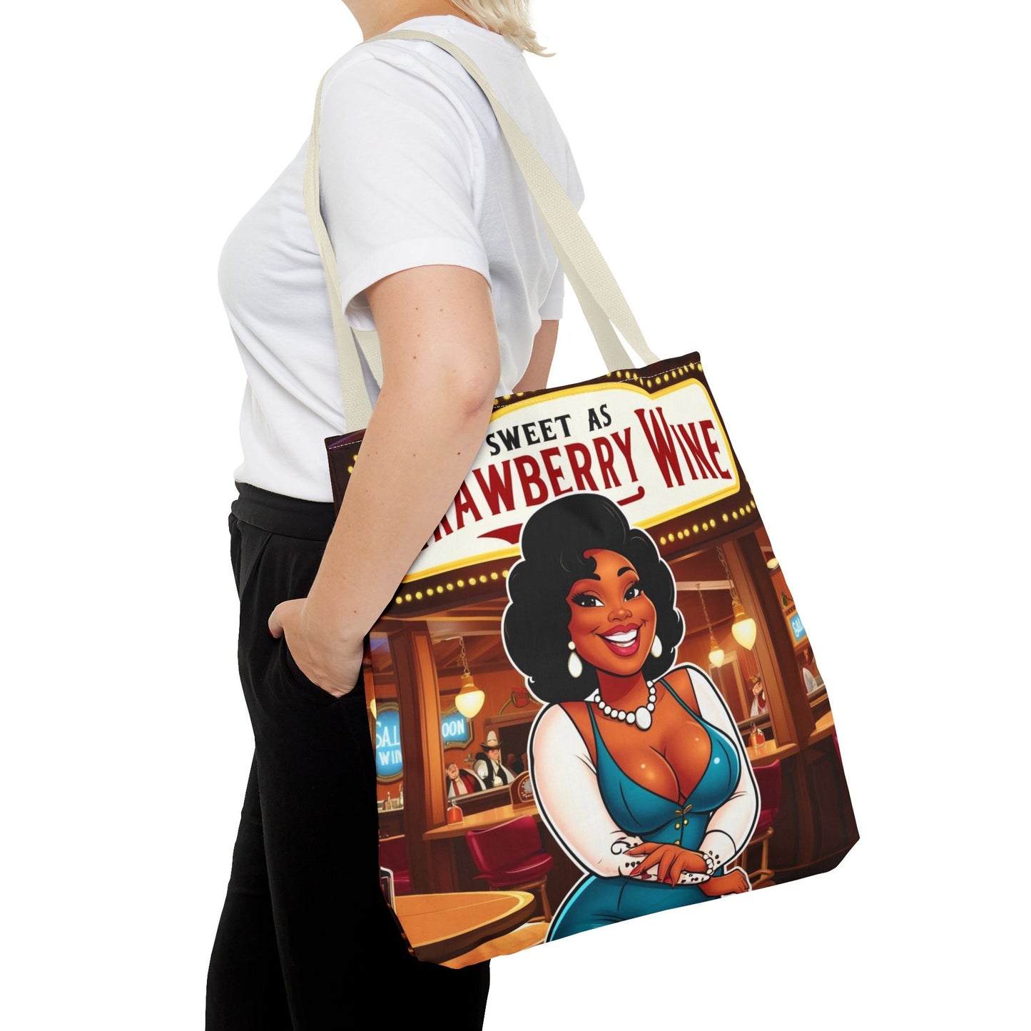 Sweet as Strawberry Wine Tote Bag