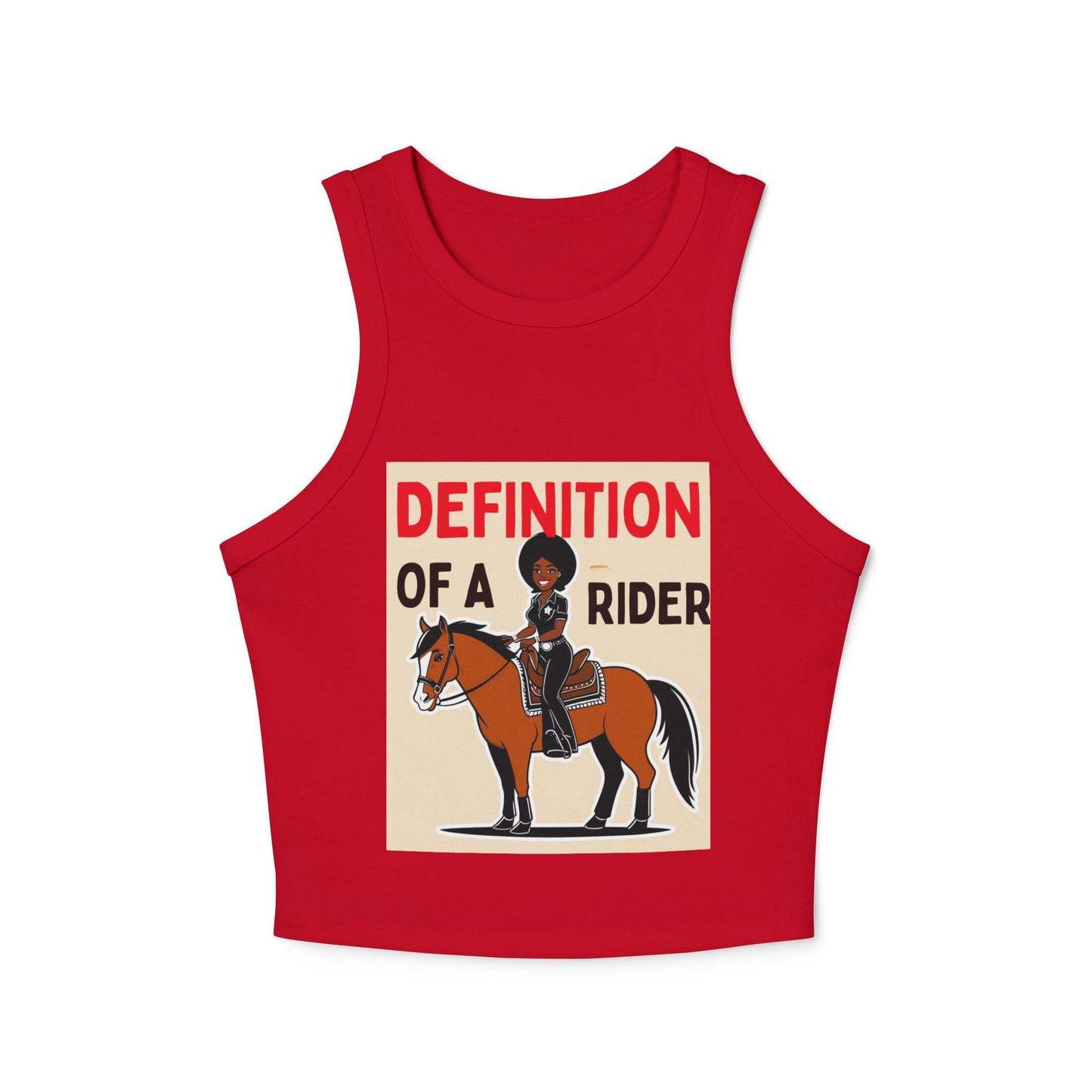 Definition of a Rider Women's Micro Rib Racer Tank Top