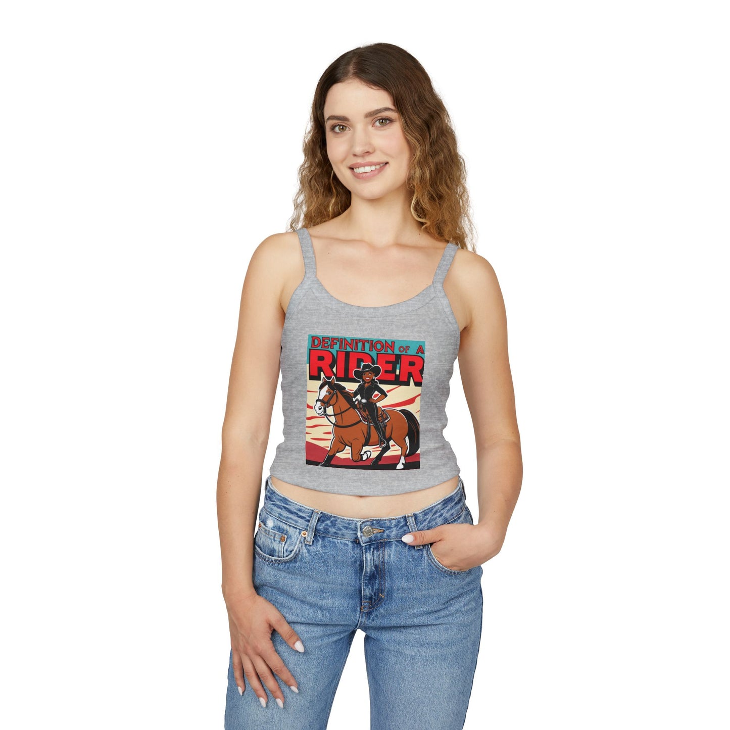 Definition of a Rider Spaghetti Strap Tank Top