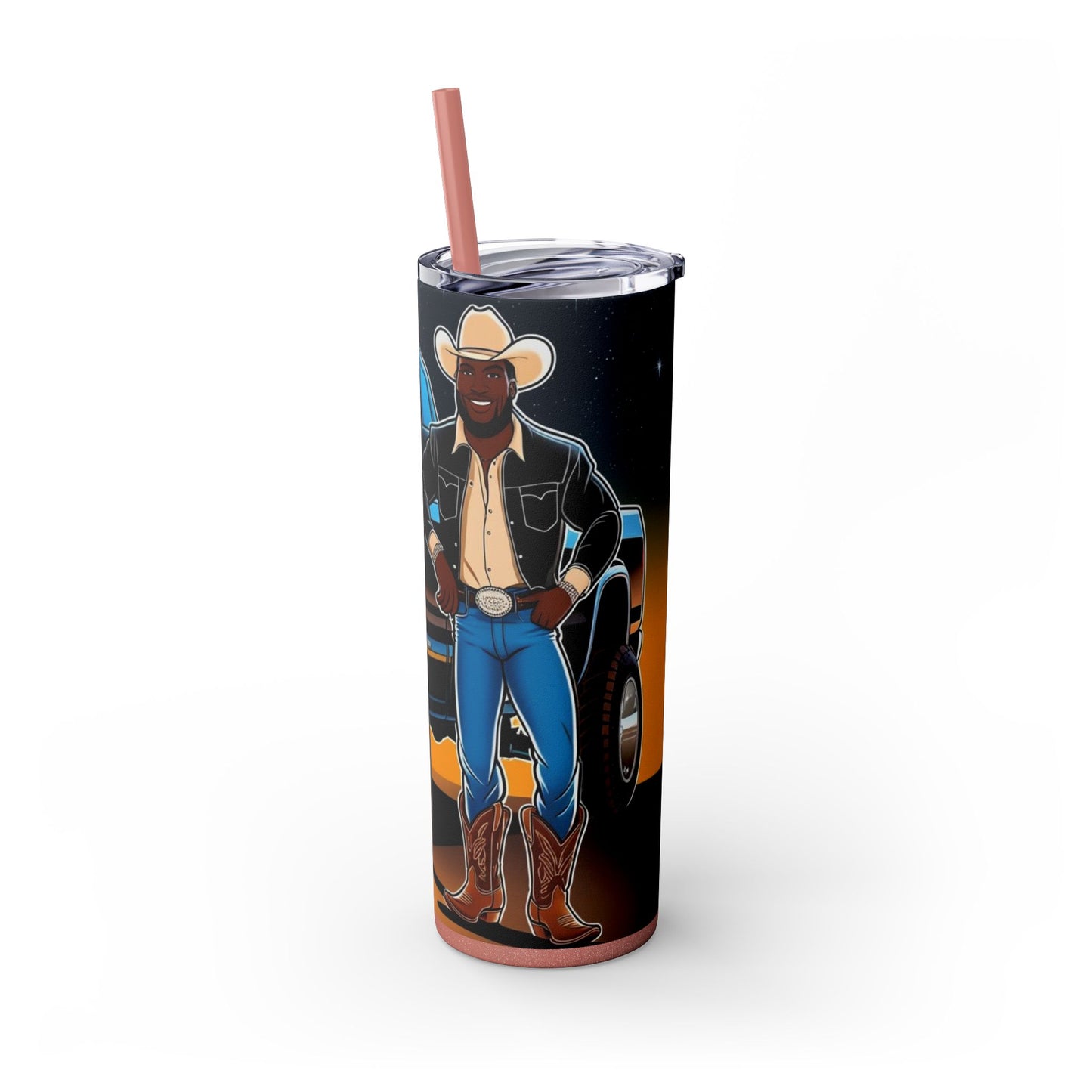 Don't Touch My Truck Skinny Tumbler with Straw, 20oz