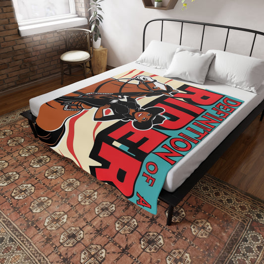 Definition of a Rider Plush Fleece Blanket