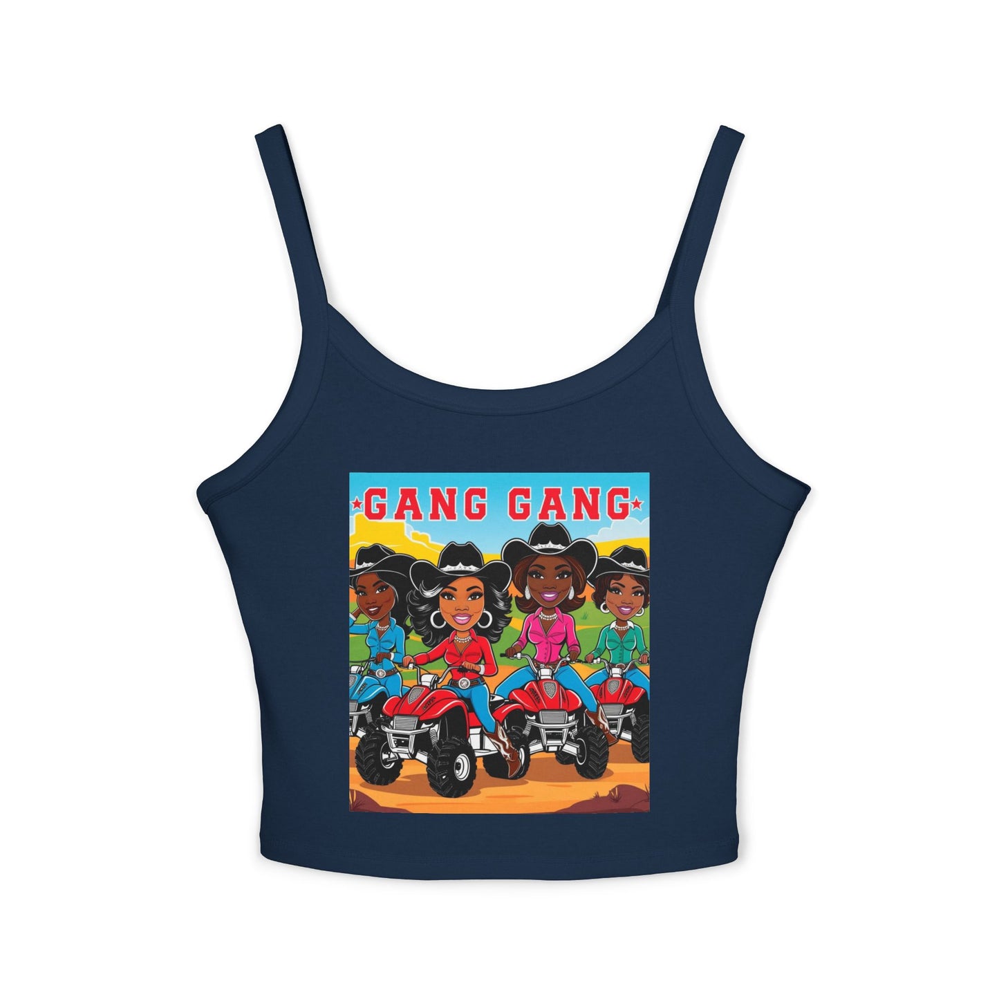 Cowgirl Gang Spaghetti Strap Tank Top