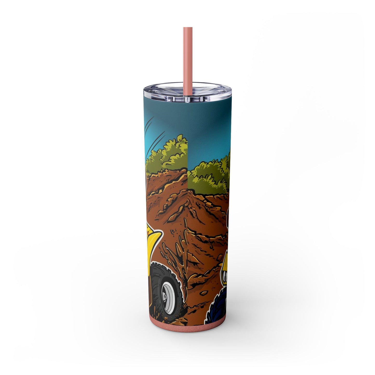 Big Boy Skinny Tumbler with Straw, 20oz