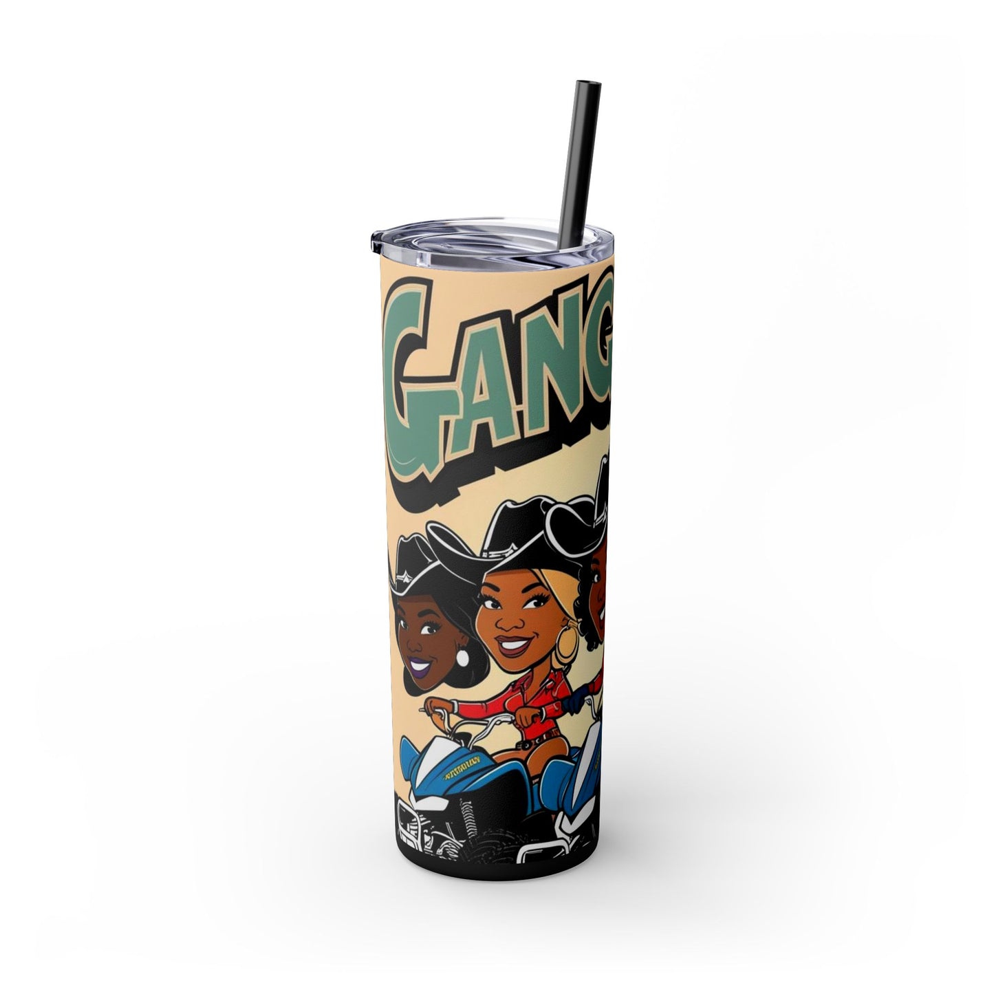 Mixed Group Skinny Tumbler with Straw - 20oz