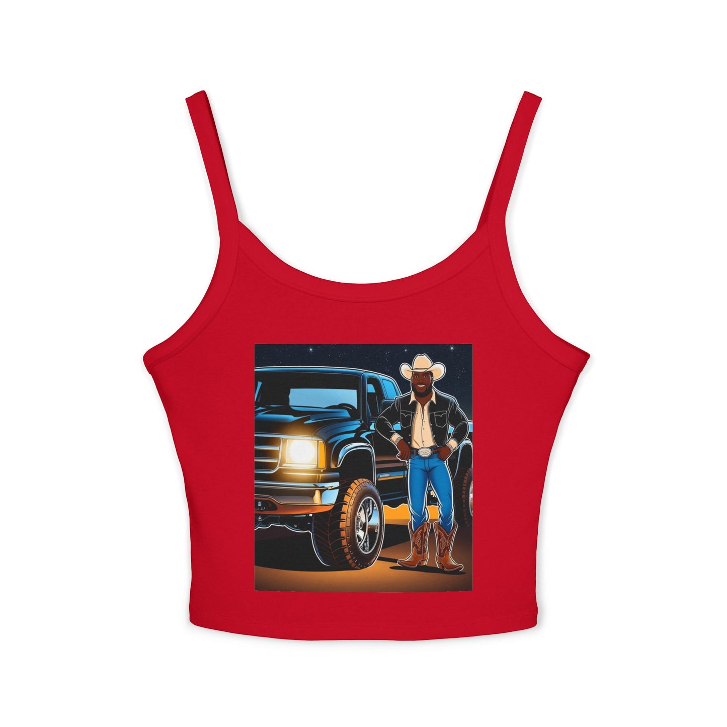 Don't Touch My Truck Spaghetti Strap Tank Top