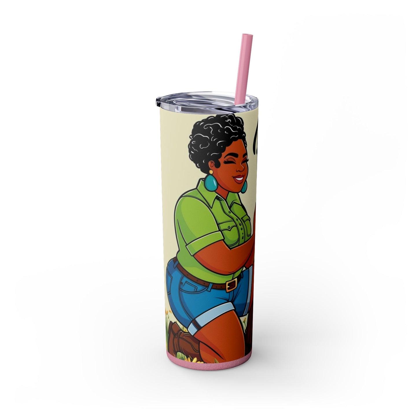 Prayer Warrior  20oz Skinny Tumbler with Straw
