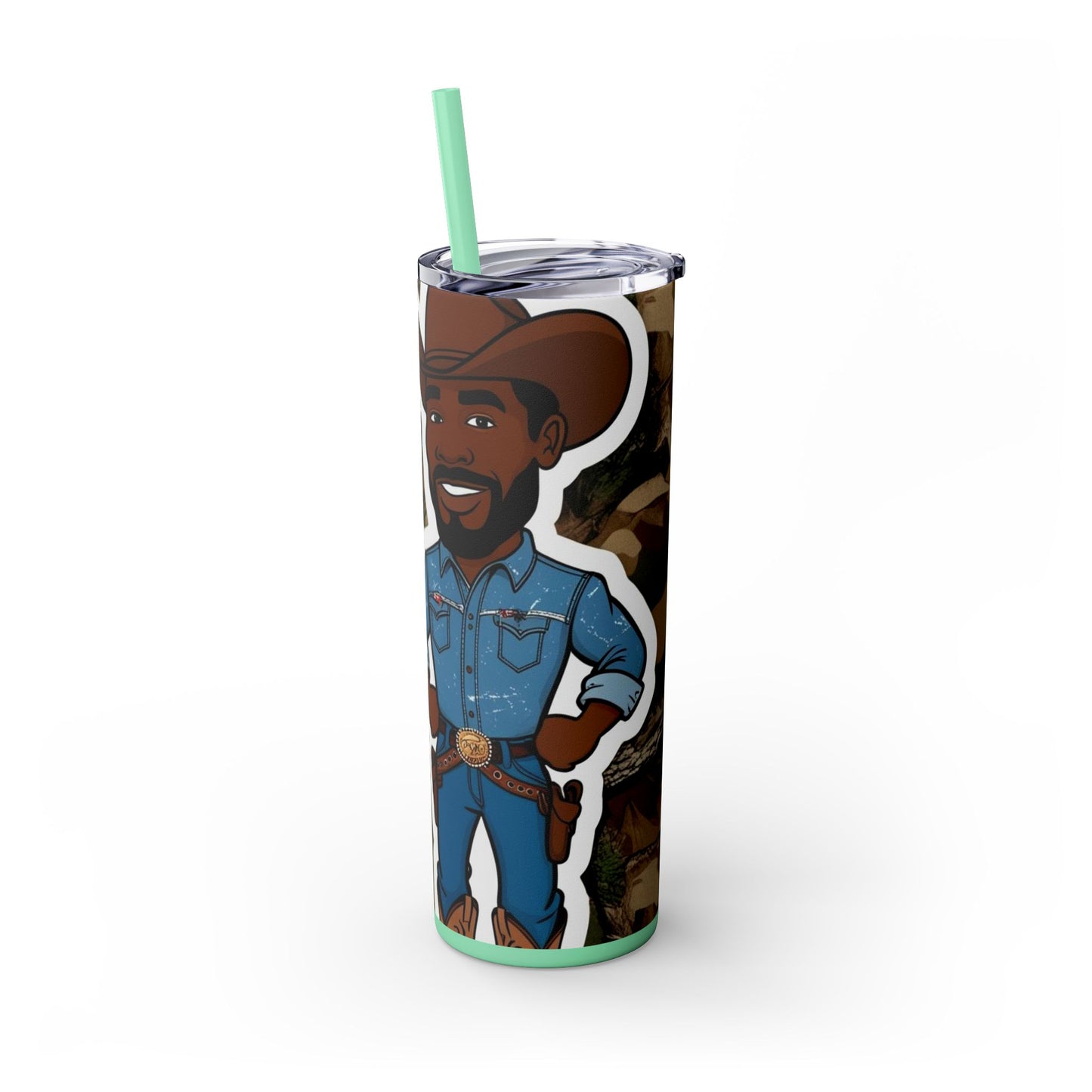 Country Boy DNA Skinny Tumbler with Straw - 20oz